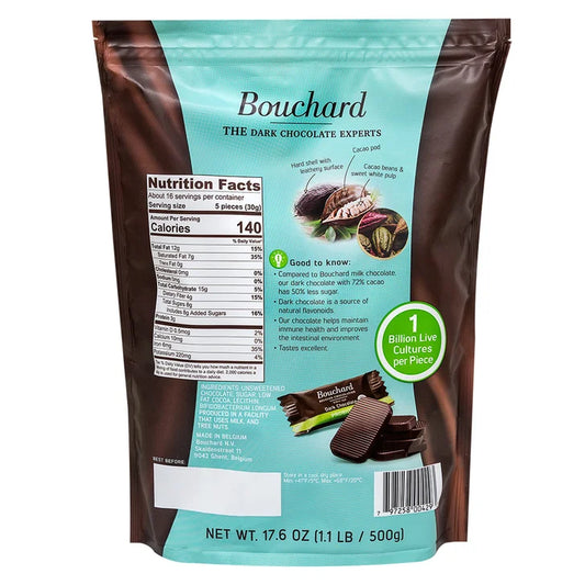 Bouchard Belgian Probiotic Chocolate 1.1 lb 2-pack