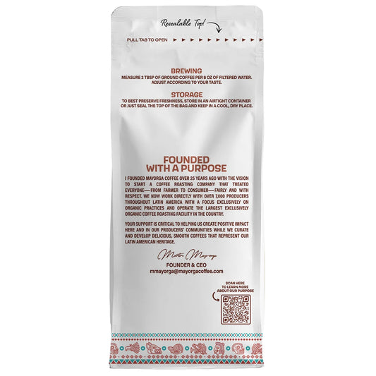 Mayorga Organics Mayan Blend, USDA Organic, Medium Roast, Whole Bean Coffee, 2lb, 2-pack