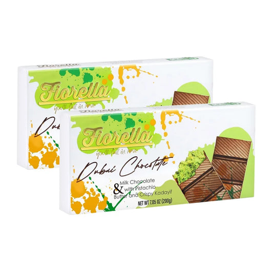 Fiorella Dubai Chocolate Bars, 200g, 3-pack