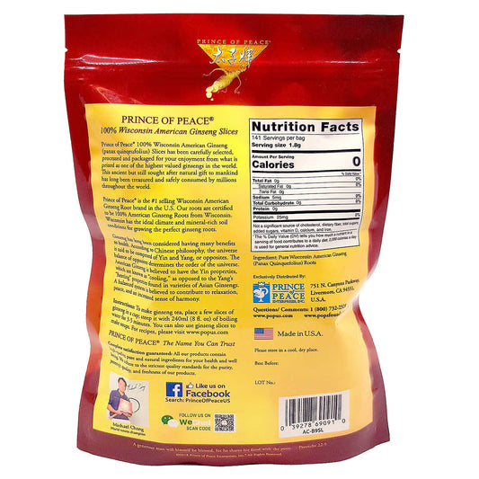 Prince of Peace Ginseng Root Slices, 9 Ounces