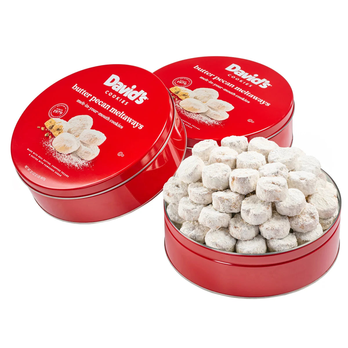David's Cookies Butter Pecan Meltaways, 3 Pack, 6 lb Total