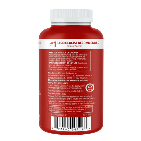 Qunol Mega CoQ10 Ubiquinol 100 mg., 120 Softgels