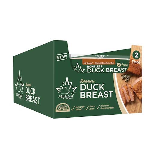 All Natural Boneless Duck Breast - (8/7 Oz. Per Duck Breast), 16 Total Breasts, 8 Total Packs, 7Lbs. Total