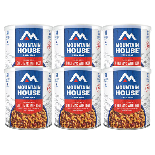 Mountain House Freeze Dried Chili Mac with Beef 6-count (60 Total Servings)