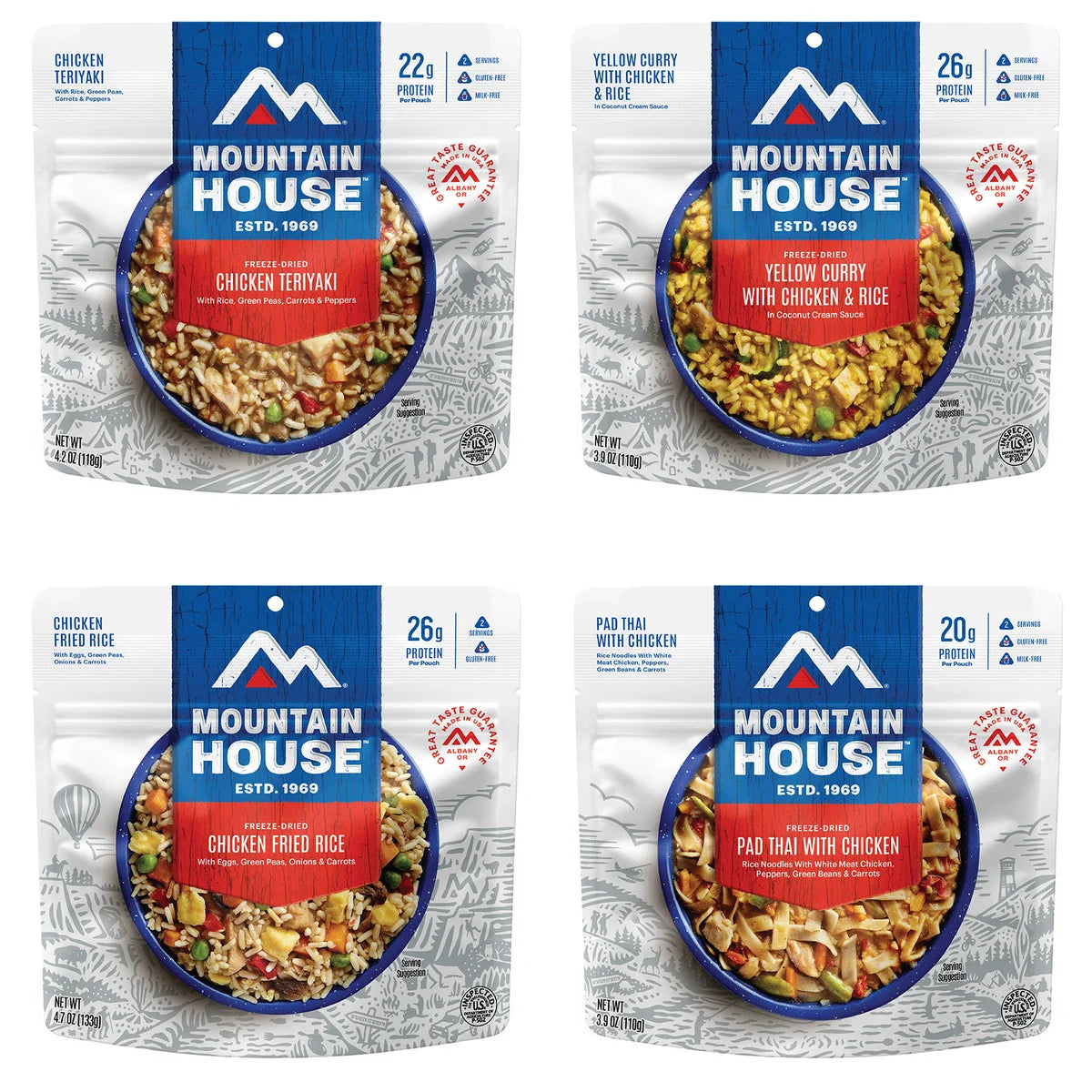 Mountain House Asian Inspired Freeze Dried Kit, 24-count (48 Total Servings)