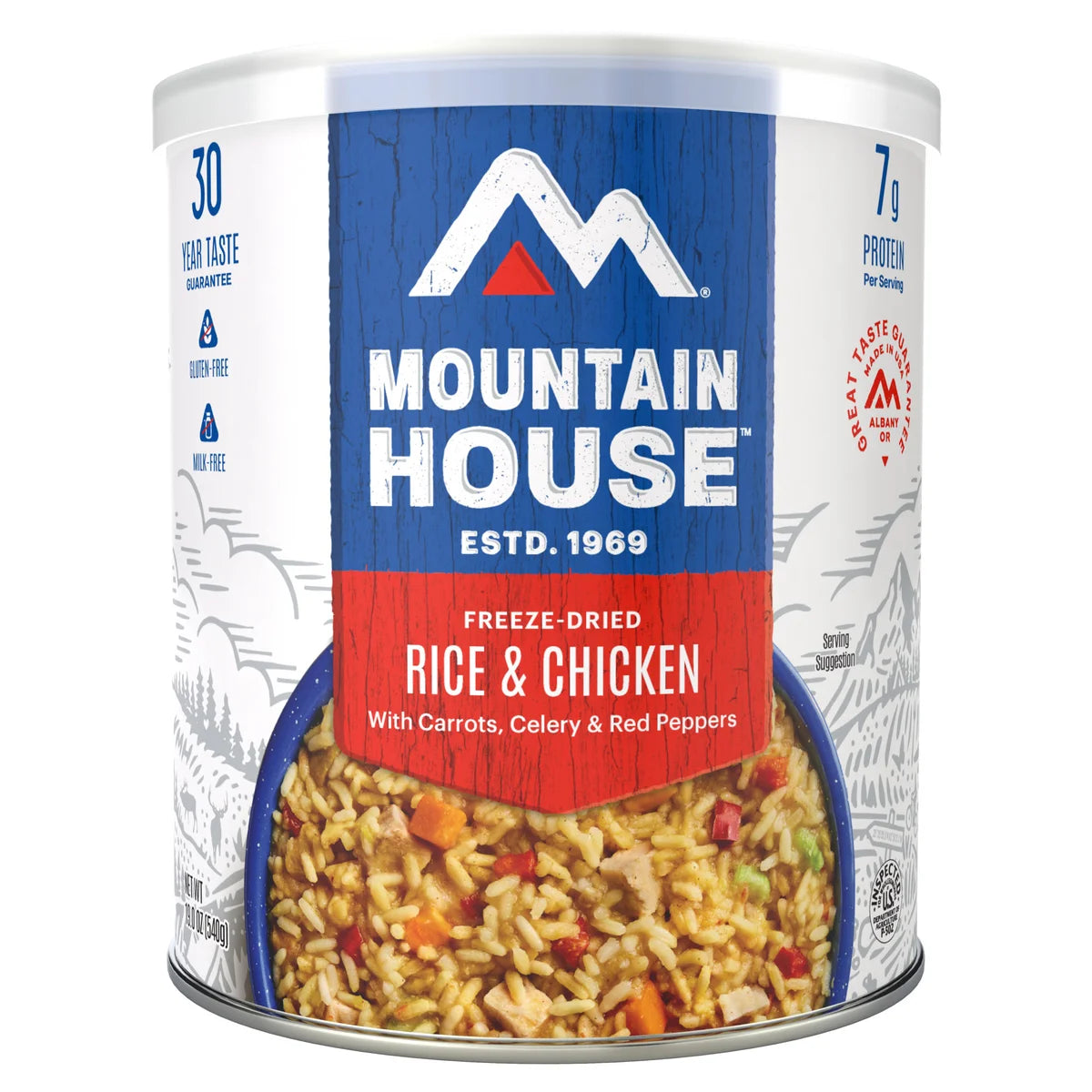 Mountain House Freeze Dried Rice & Chicken 6-count (54 Total Servings)