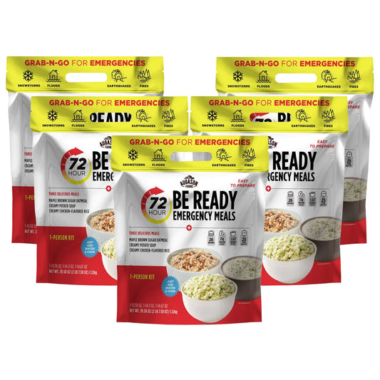 Augason Farms 72 Hour Emergency Food Kit 5-pack (130 Total Servings)