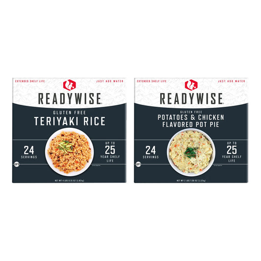ReadyWise Gluten-Free Emergency Food Entree 2 Box Kit (48 Total Servings)