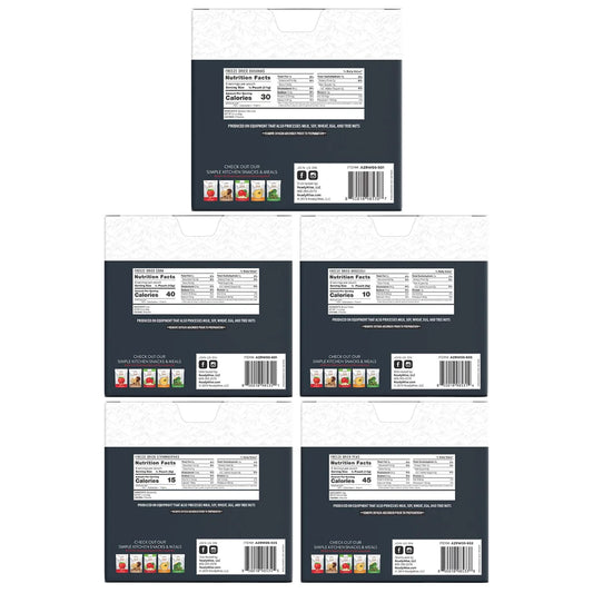 ReadyWise Freeze Dried Fruit And Vegetable Assortment 5 Boxes (120 Total Servings)