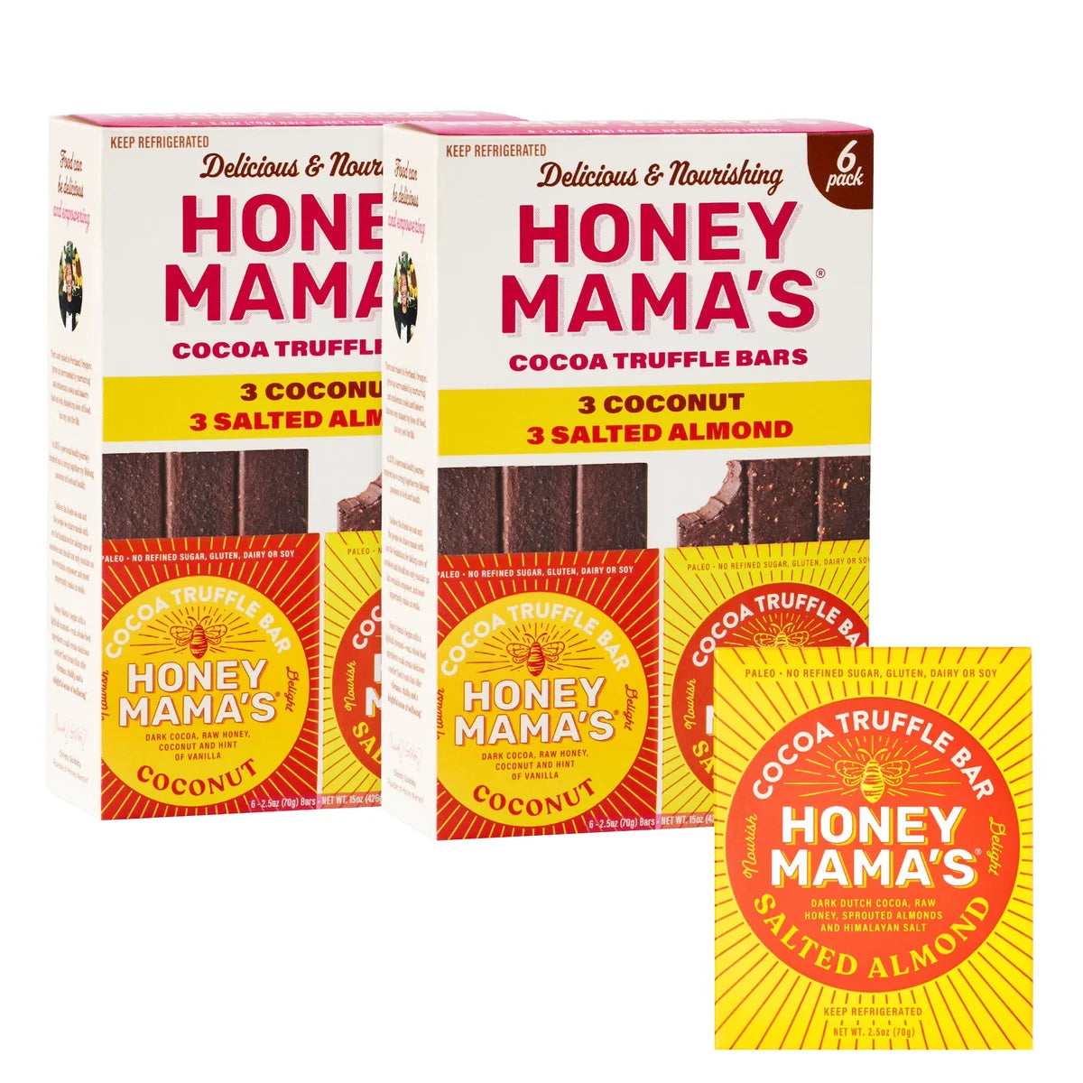 Honey Mama's Classic Variety Truffle Bars, 2.5 oz, 12-ct