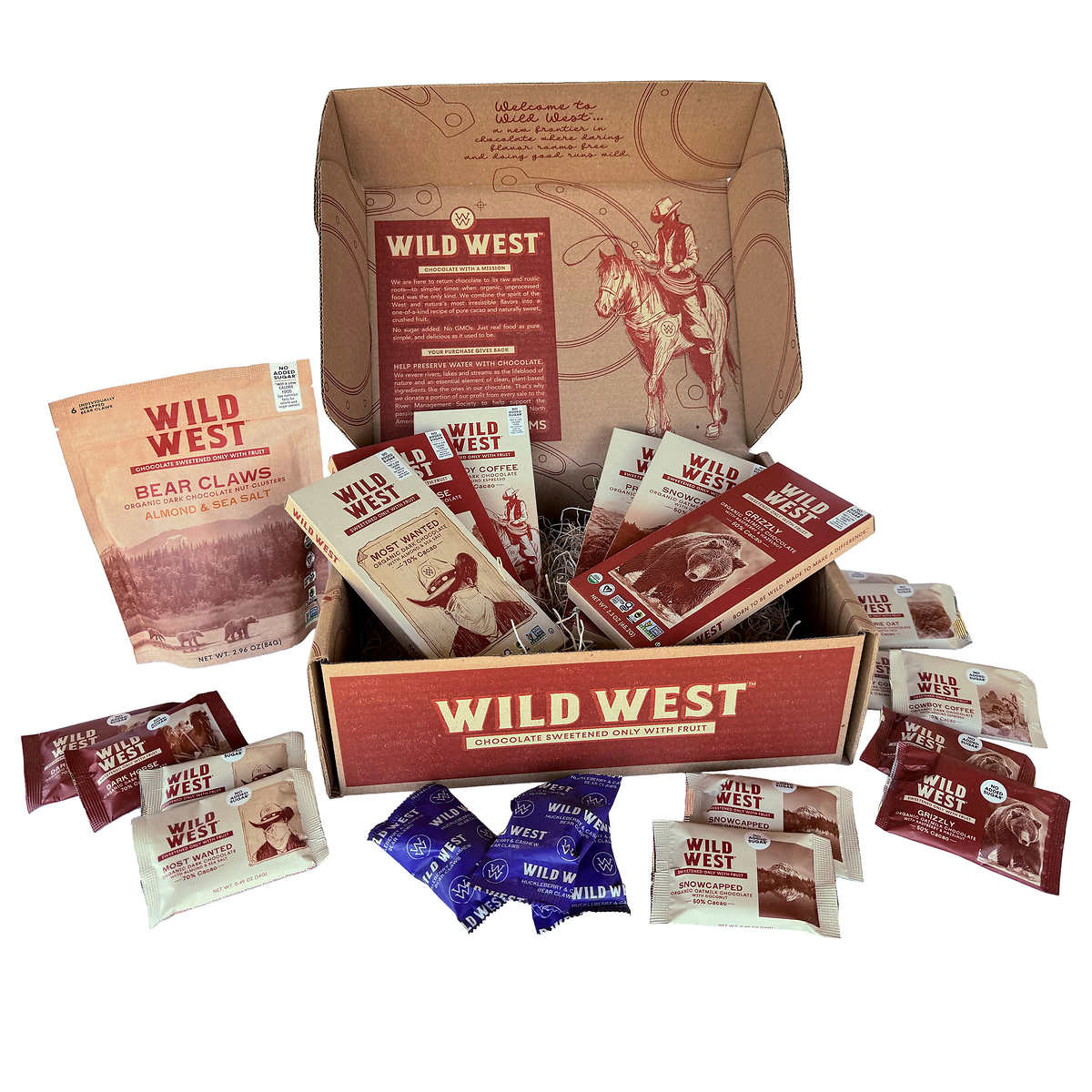 Wild West Assorted Chocolate Box, 24.26 oz. total