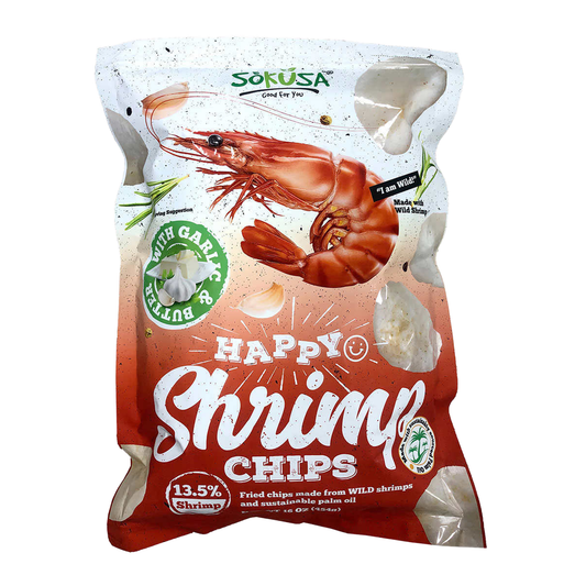 Shrimp Chips with Garlic and Butter 16 oz 2-pack