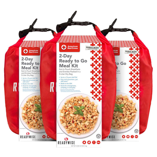 Readywise American Red Cross 2 Day Ready-to-Go Meal Kit - 3-pack (57 Total Servings)