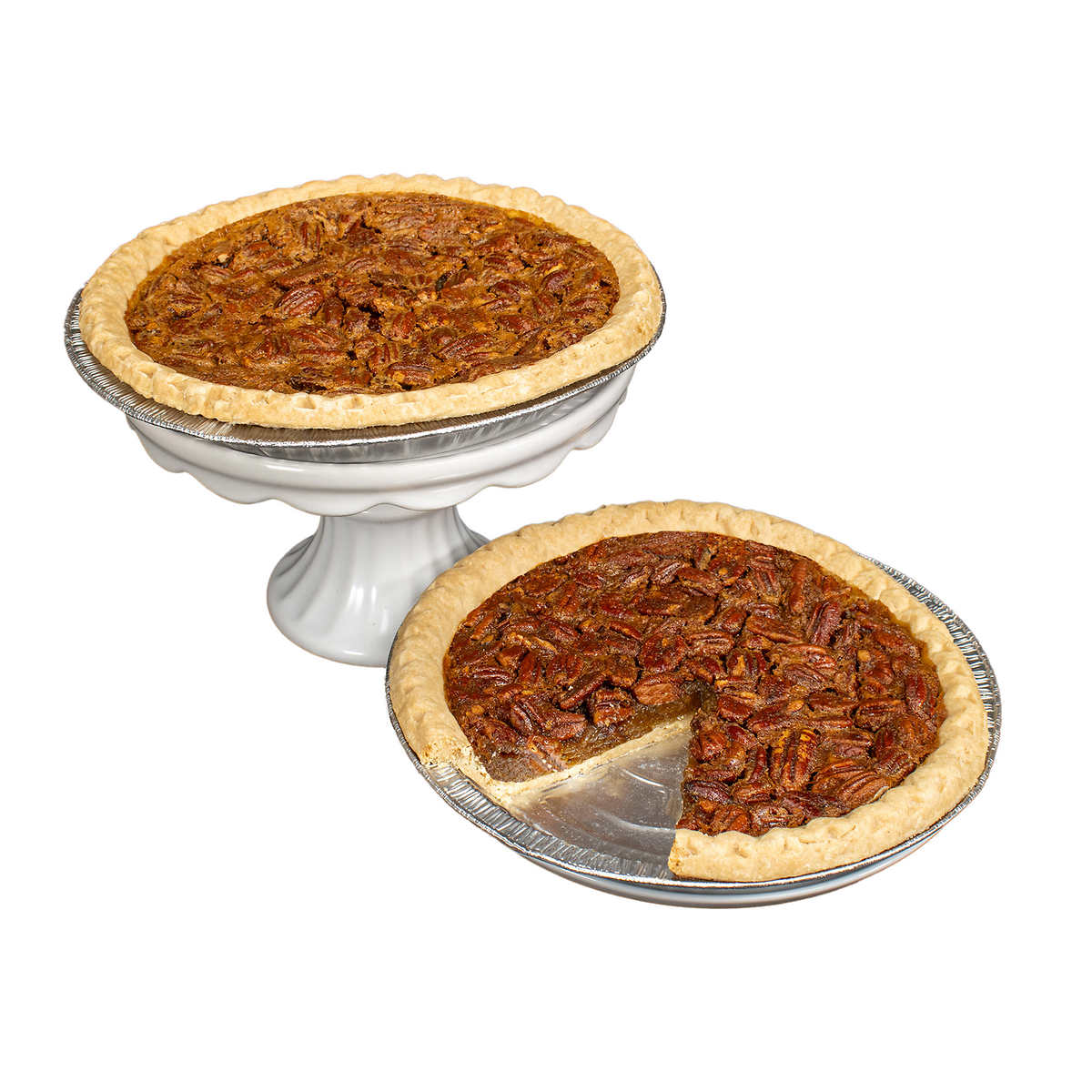 Collin Street Bakery 2 Pecan Pie Bundle, 3.25 lb Total, 16 Total Servings