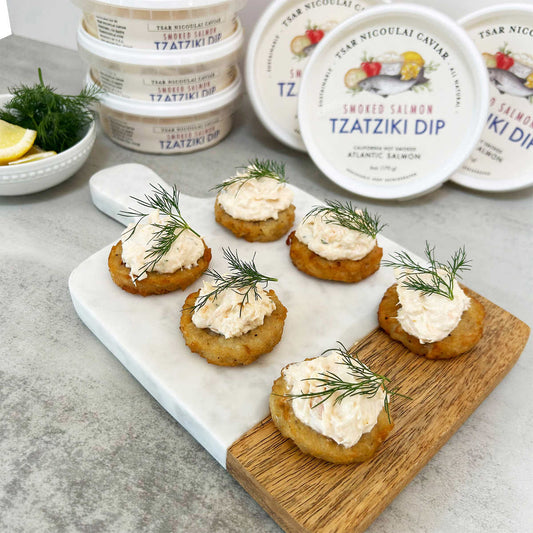 Tsar Nicoulai Smoked Salmon Tzatziki Dip 6 oz., 6-pack