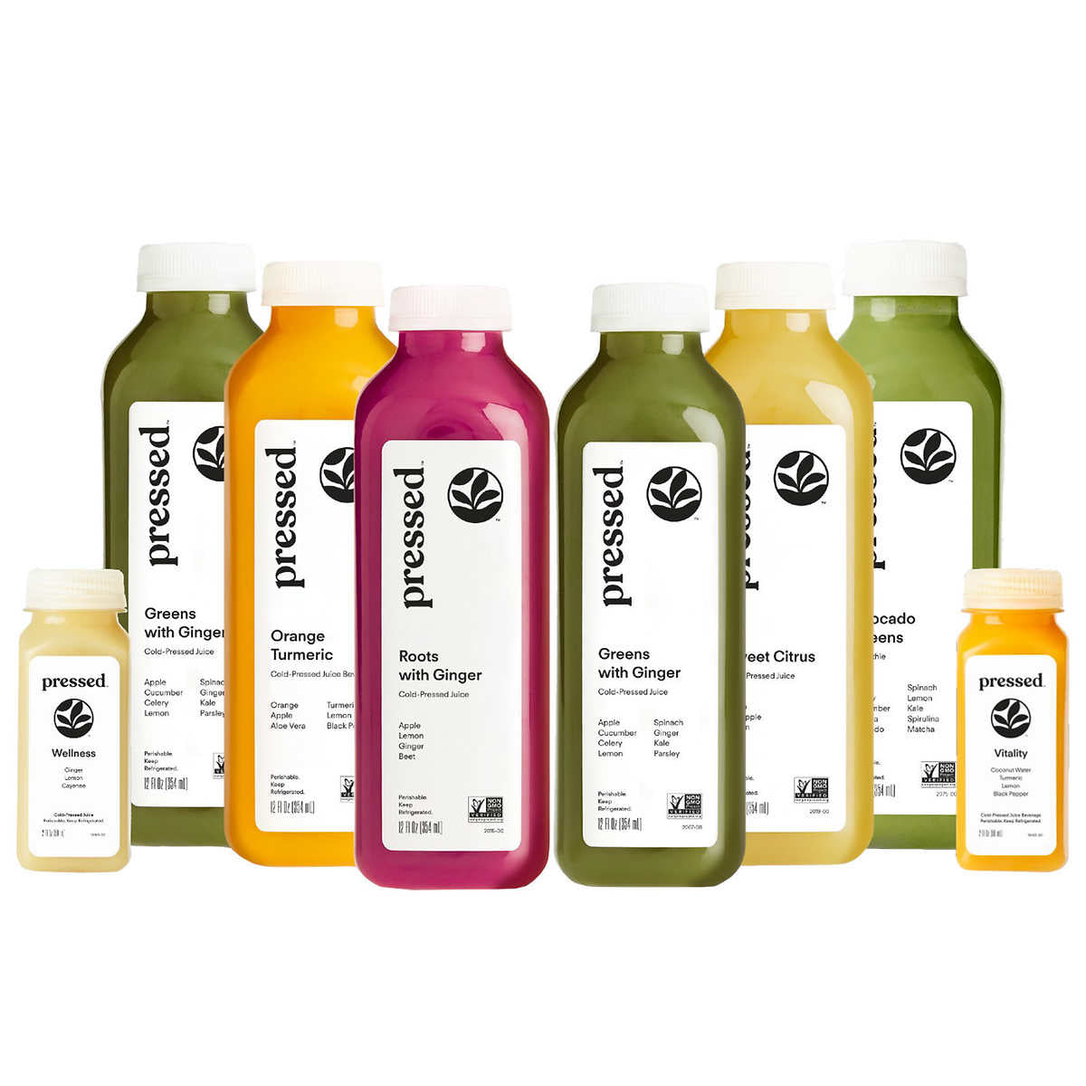 Pressed 5-day Cleanse Bundle - 40 bottles, 30 Juices, and 10 Shots