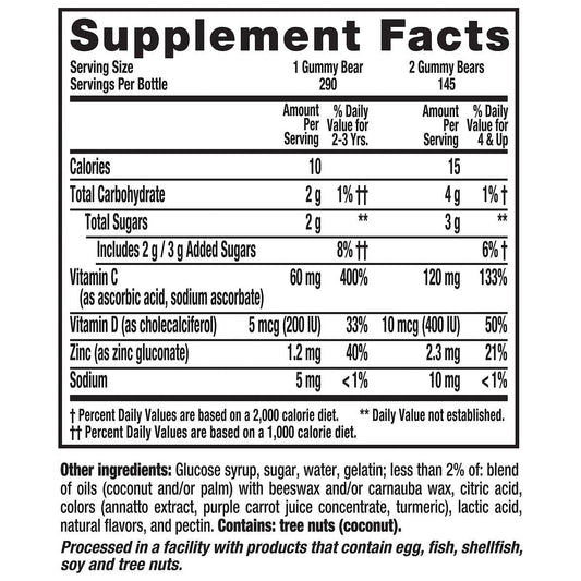 L'il Critters Immune C Gummy Vitamin, 290 count