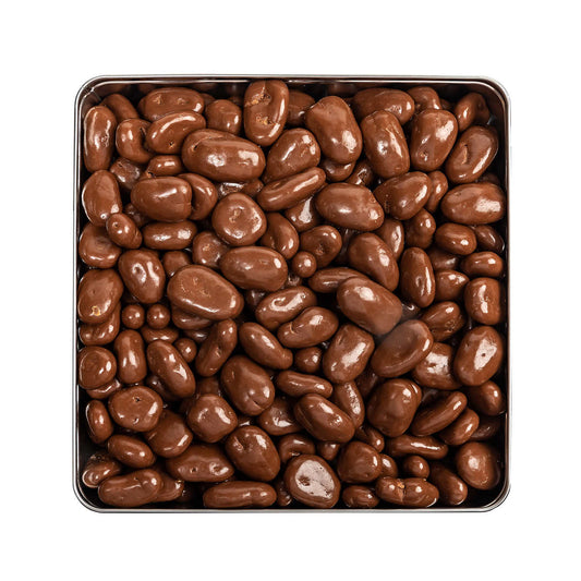 Heaton Pecans Large Square Milk Chocolate Covered Pecan Tin, 3.75 lb.