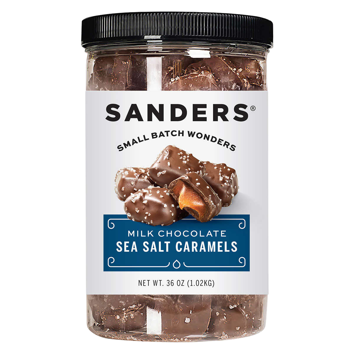 Sanders Milk Chocolate Sea Salt Caramels 36 oz, 2-pack