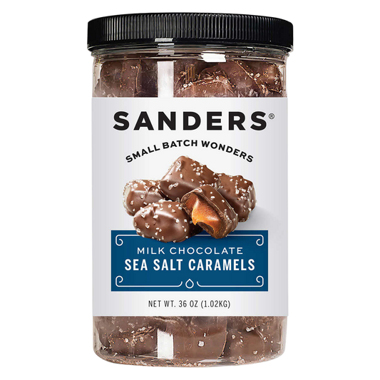 Sanders Milk Chocolate Sea Salt Caramels 36 oz, 2-pack