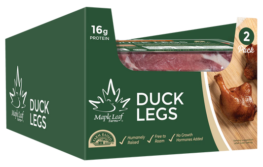 All Natural Raw Duck Legs - (8/2 Legs Per Pack, 8.5 Oz Per Leg), 16 Total Legs, 8 Total Packs, 8.5 Lbs. Total