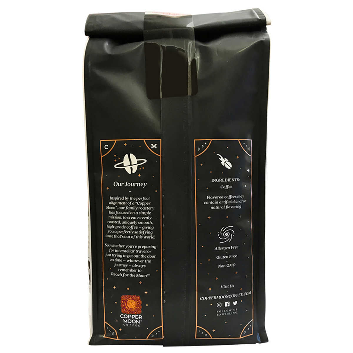 Copper Moon Costa Rica Blend, Medium Roast Whole Bean Coffee, 2 lb Bags, 2-Pack