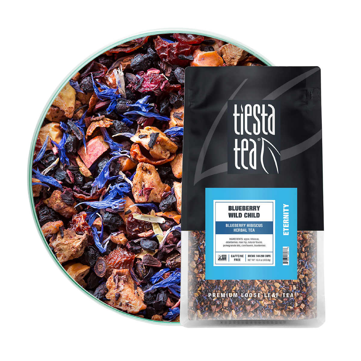 Tiesta Tea Loose Leaf Herbal Tea Variety Pack, 16 oz, 3 Bags