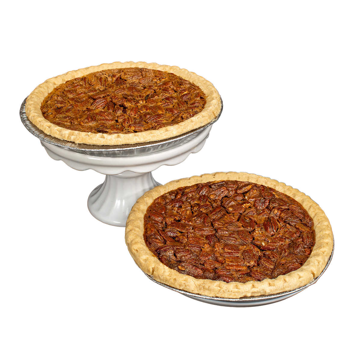 Collin Street Bakery 2 Pecan Pie Bundle, 3.25 lb Total, 16 Total Servings