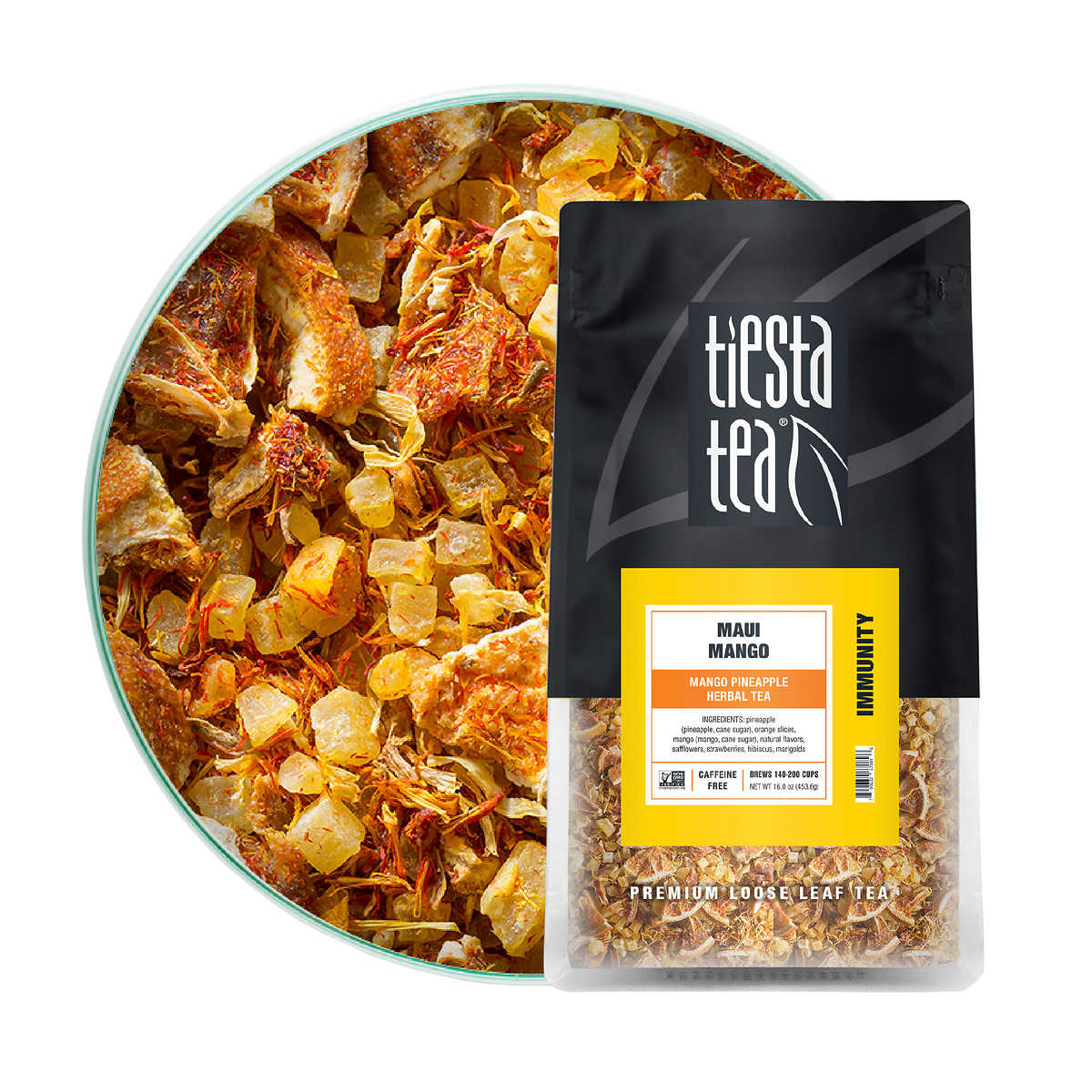 Tiesta Tea Loose Leaf Herbal Tea Variety Pack, 16 oz, 3 Bags