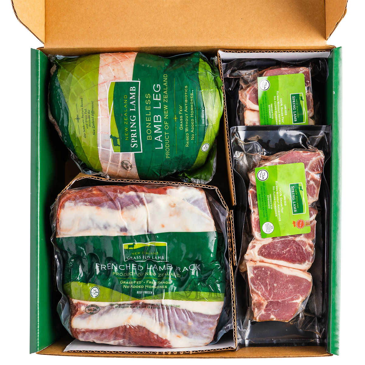 Grass Fed New Zealand Lamb Premium Selection Box, 9.63 lbs