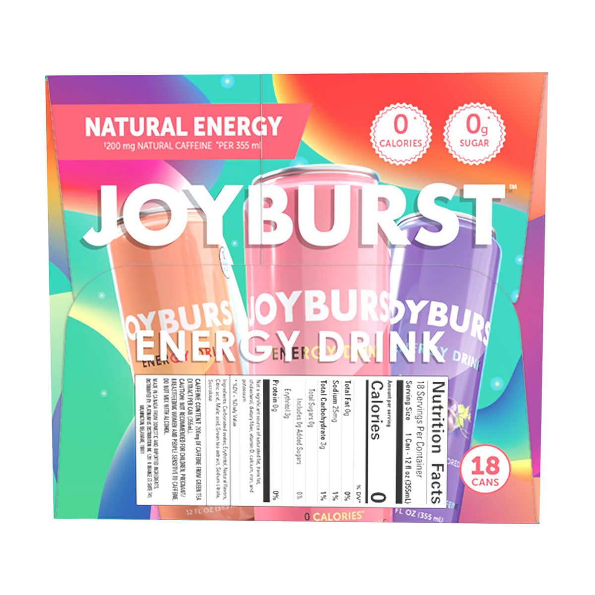 Joyburst Energy Variety, 12 fl oz, 18-count