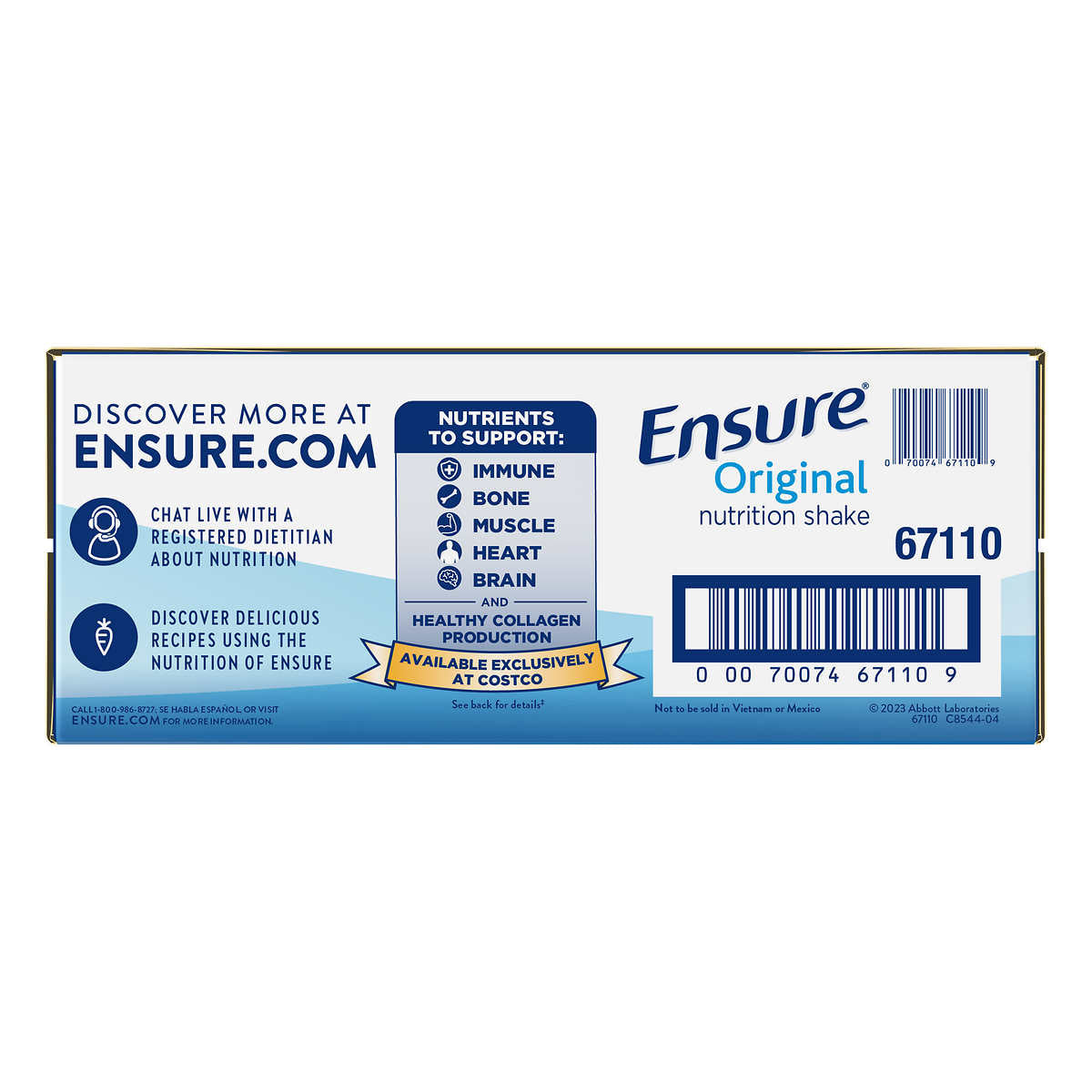 Ensure Original Nutrition Shake, 8 fl. oz, 30-pack, Milk Chocolate