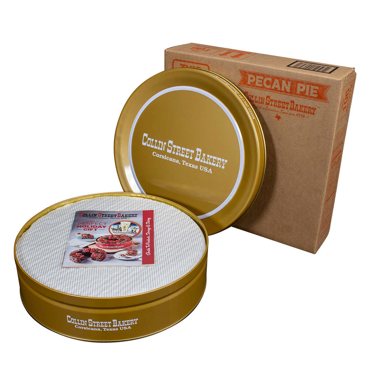 Collin Street Bakery 2 Pecan Pie Bundle, 3.25 lb Total, 16 Total Servings