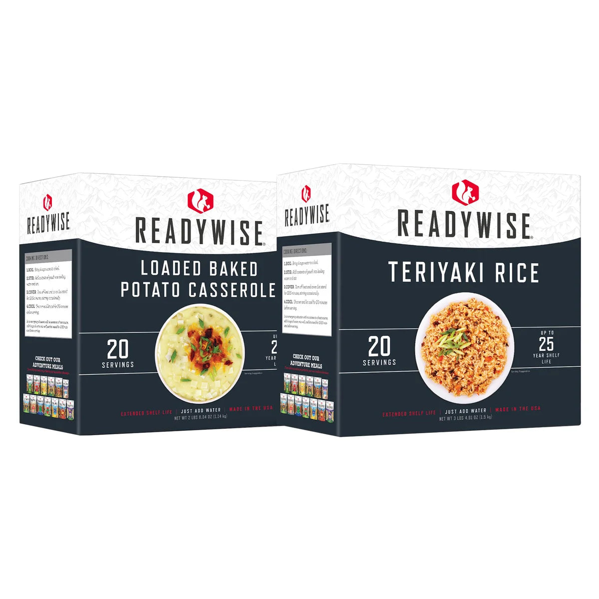 ReadyWise Gluten-Free Emergency Food Entree 2 Box Kit (40 Total Servings)