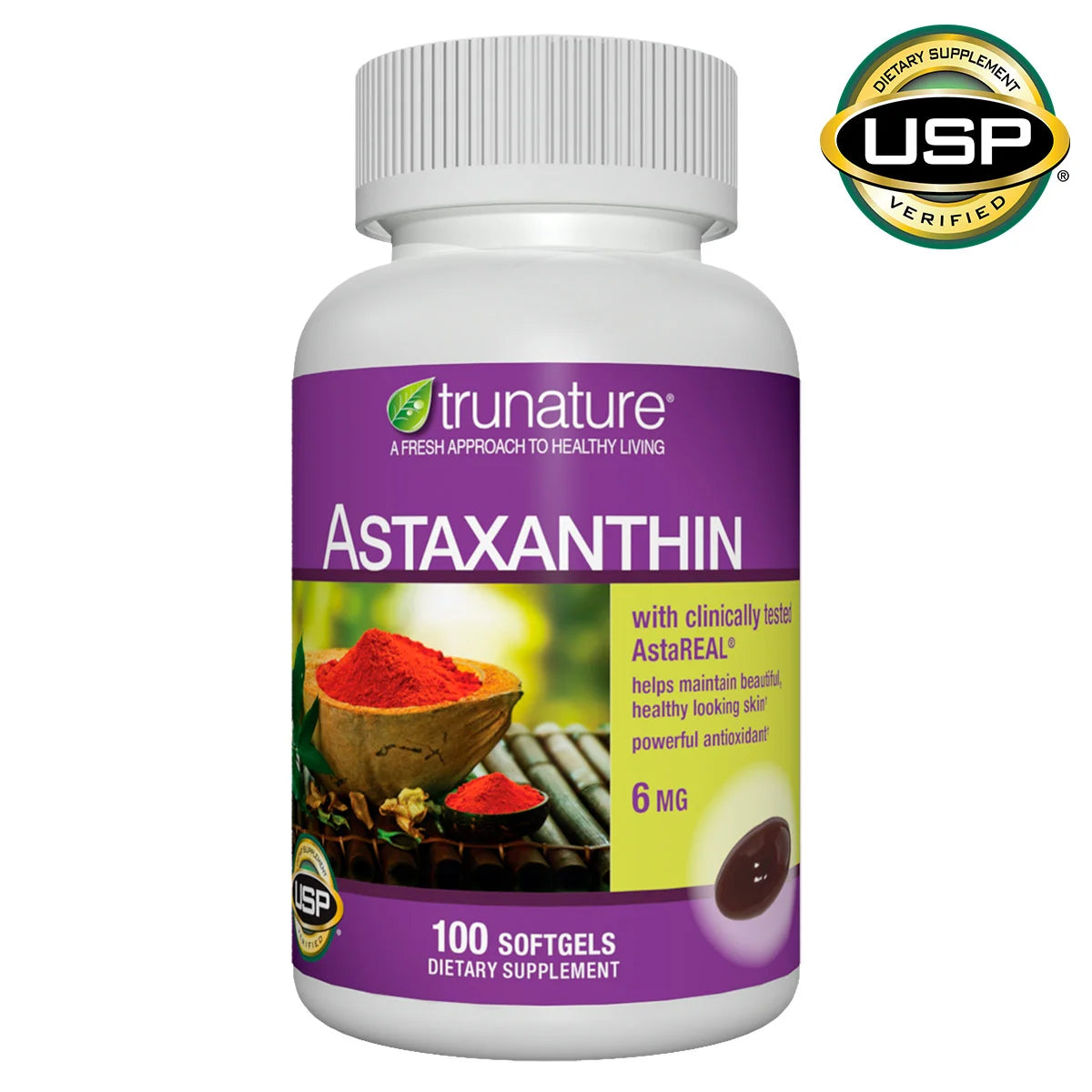 trunature Astaxanthin 6 mg., 100 Softgels