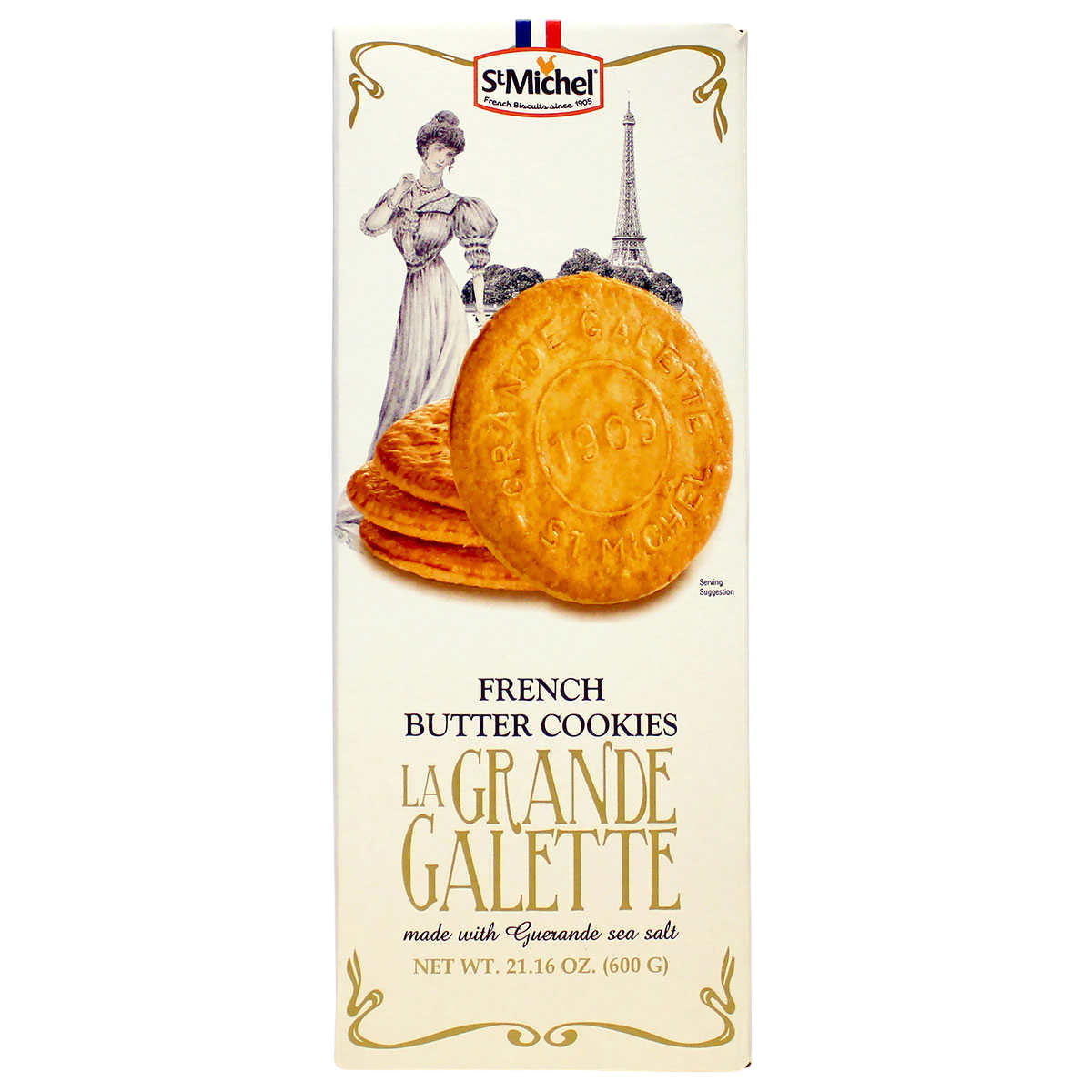 La Grande Galette French Butter Cookies, 1.3 lb, 6-pack