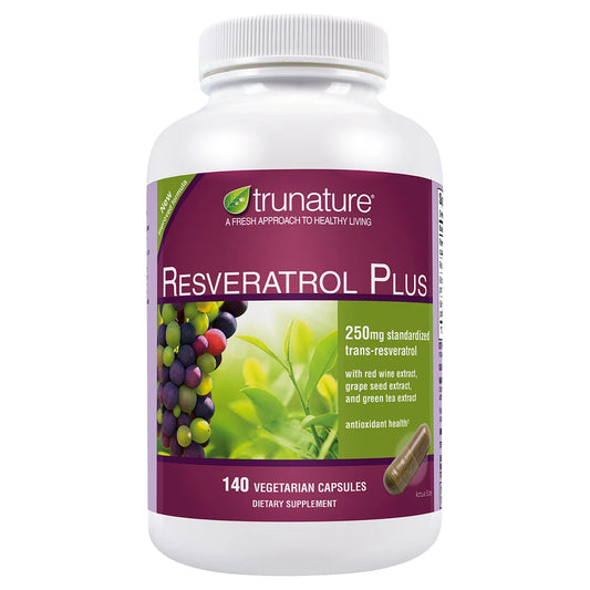 trunature Resveratrol Plus, 140 Vegetarian Capsules