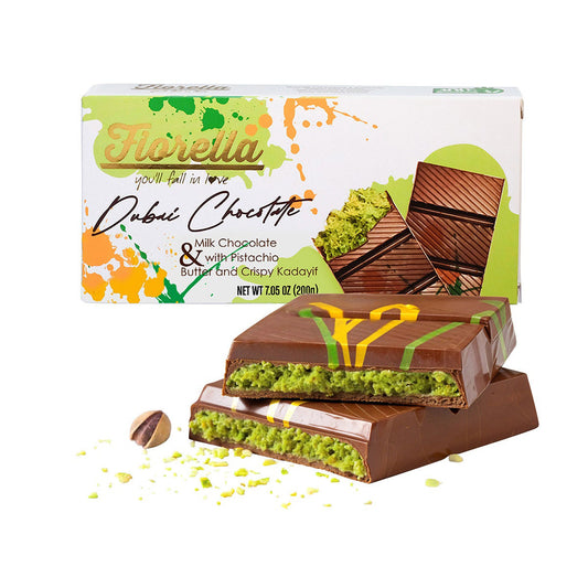 Fiorella Dubai Chocolate Bars, 200g, 3-pack