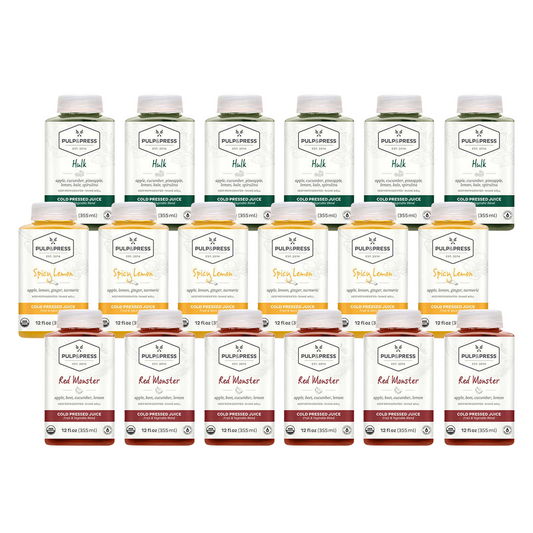 Pulp & Press Organic Cold-Pressed Juice Variety Pack, 18-pack