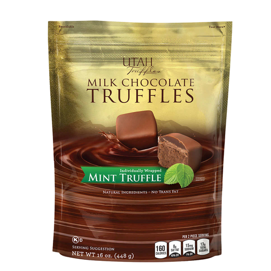 Utah Truffle Milk Chocolate Mint Truffles 16oz 2-pack