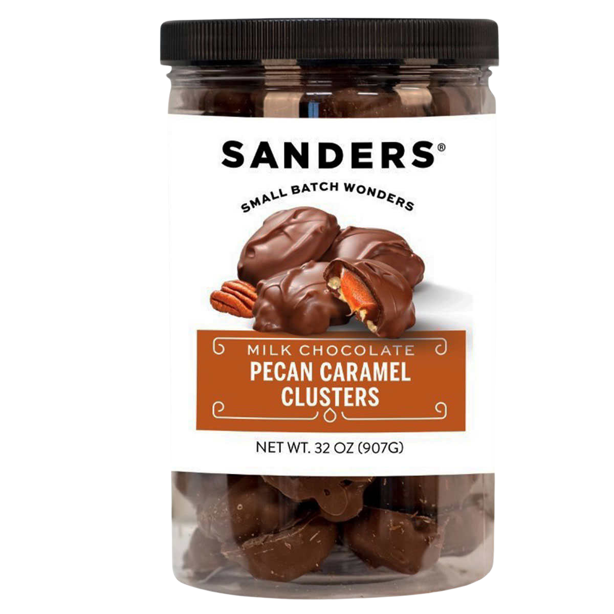 Sanders Milk Chocolate Pecan Caramel Clusters 32 oz, 2-pack