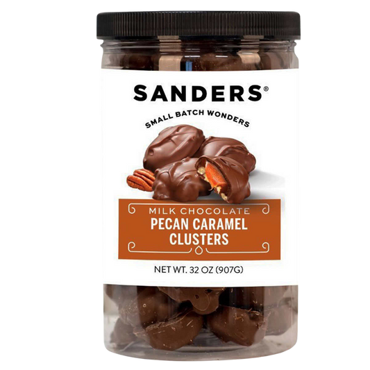 Sanders Milk Chocolate Pecan Caramel Clusters 32 oz, 2-pack