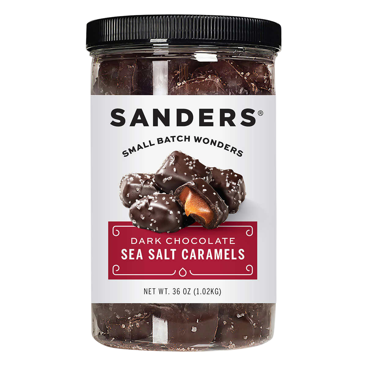 Sanders Dark Chocolate Sea Salt Caramels 36 oz., 2-pack